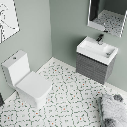 [BFZCH012] Cloakroom Suite - Vanity Unit, Tap and Toilet - Grey - Lifestyle 2