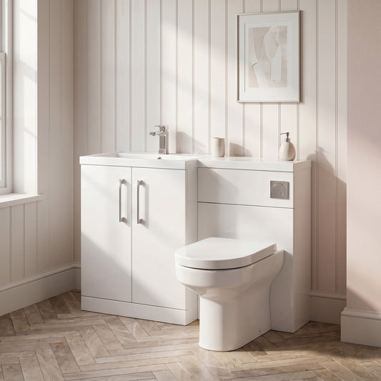 [BFZLE001] Bramshall Vanity Unit Bundle, Choice of Orientation and Colour - Silo