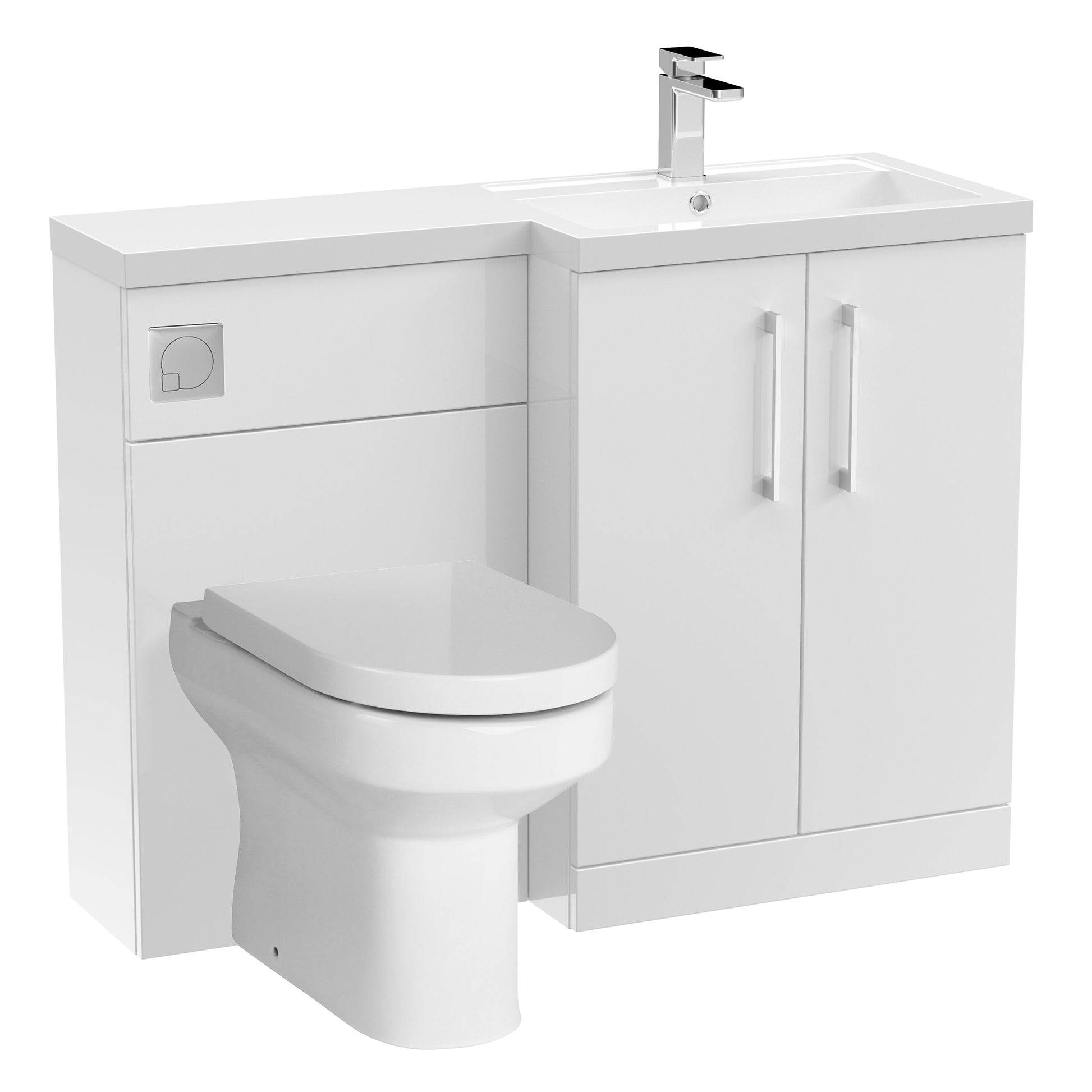 [BFZLE002] Bramshall Vanity Unit Bundle, Choice of Orientation and Colour - Cutout