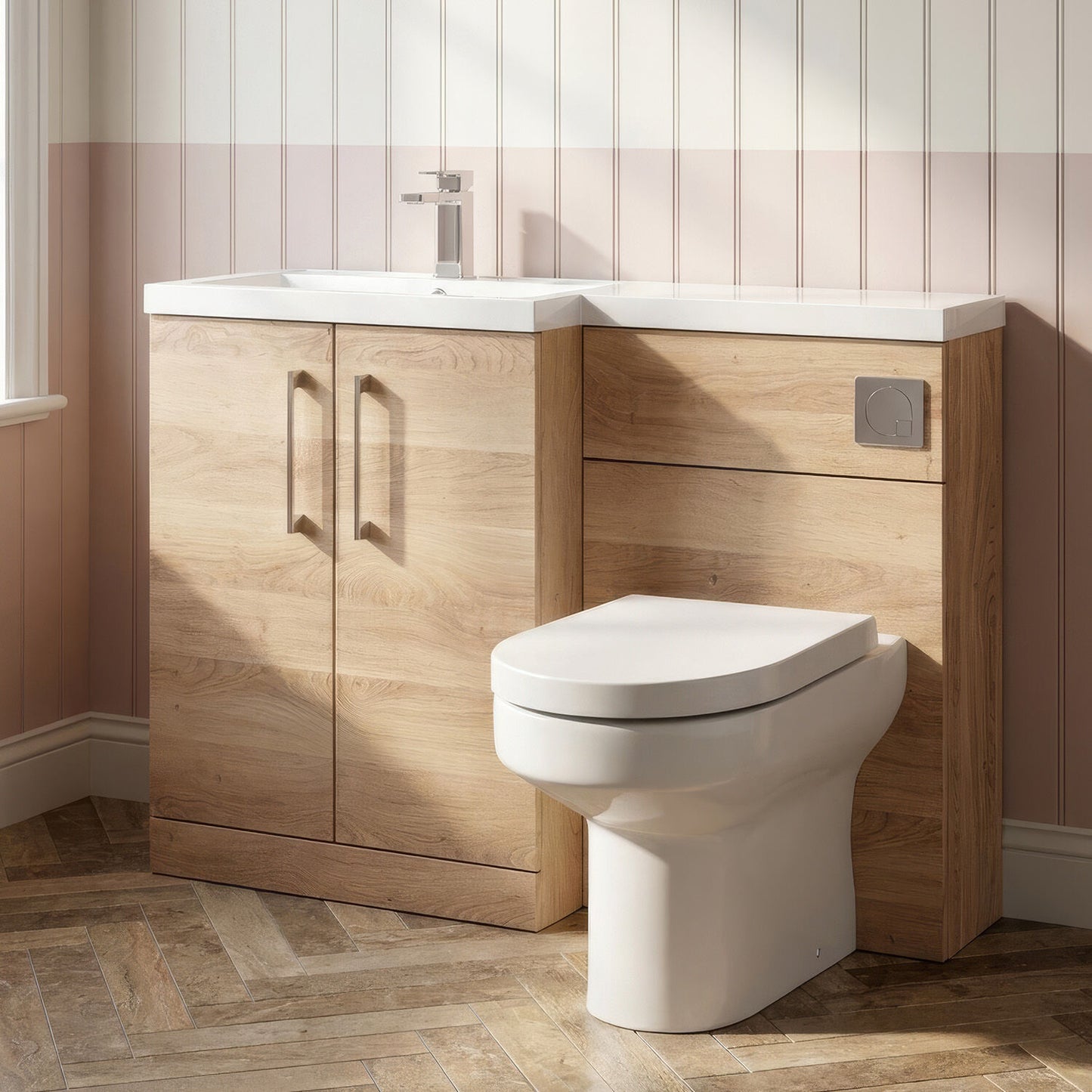 [BFZLE011] Bramshall Vanity Unit Bundle, Choice of Orientation and Colour - Silo