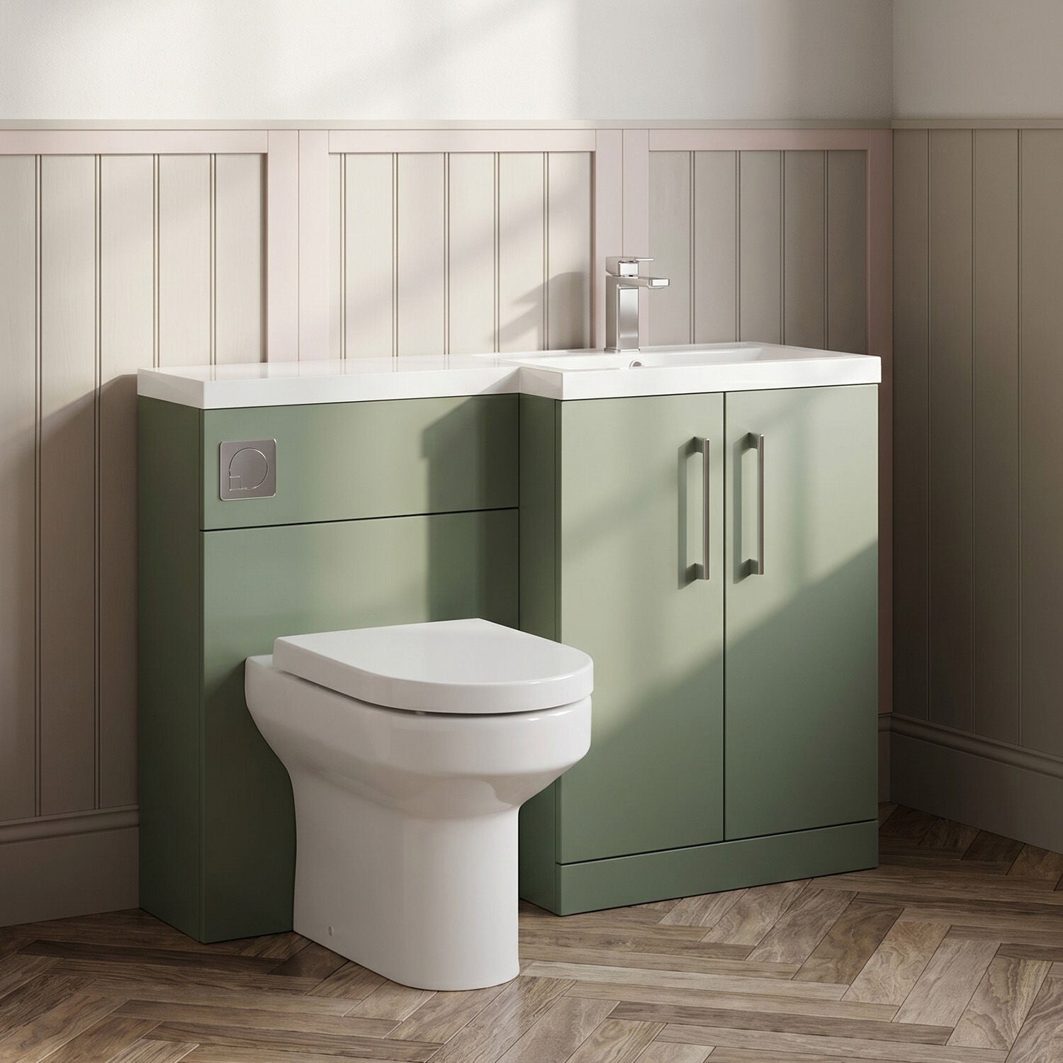 [BFZLE018] Bramshall Vanity Unit Bundle, Choice of Orientation and Colour - Silo