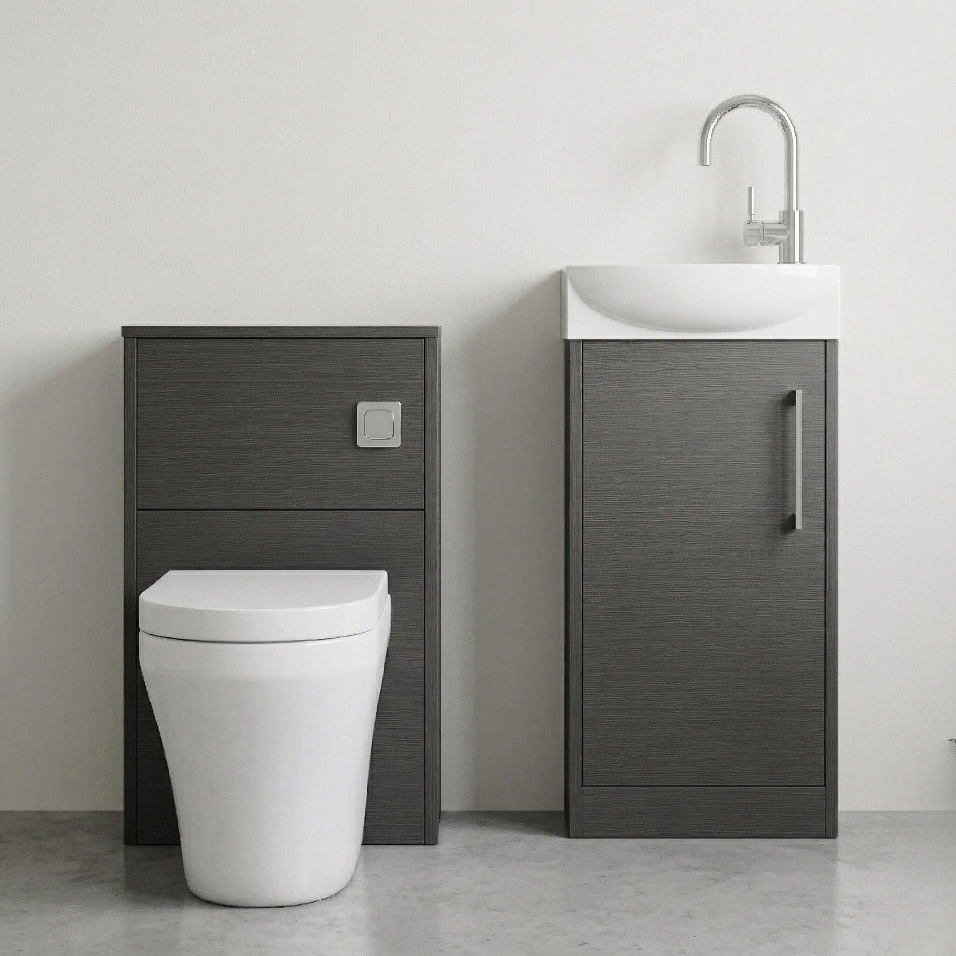 [BFZPW014] Winshill Floor Standing Cloakroom Bundle, Vanity, WC Unit, Toilet & Tap - Silo