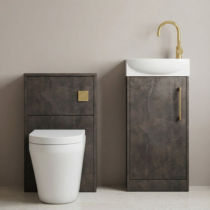 [BFZPW015] Winshill Floor Standing Cloakroom Bundle, Vanity, WC Unit, Toilet & Tap - Silo