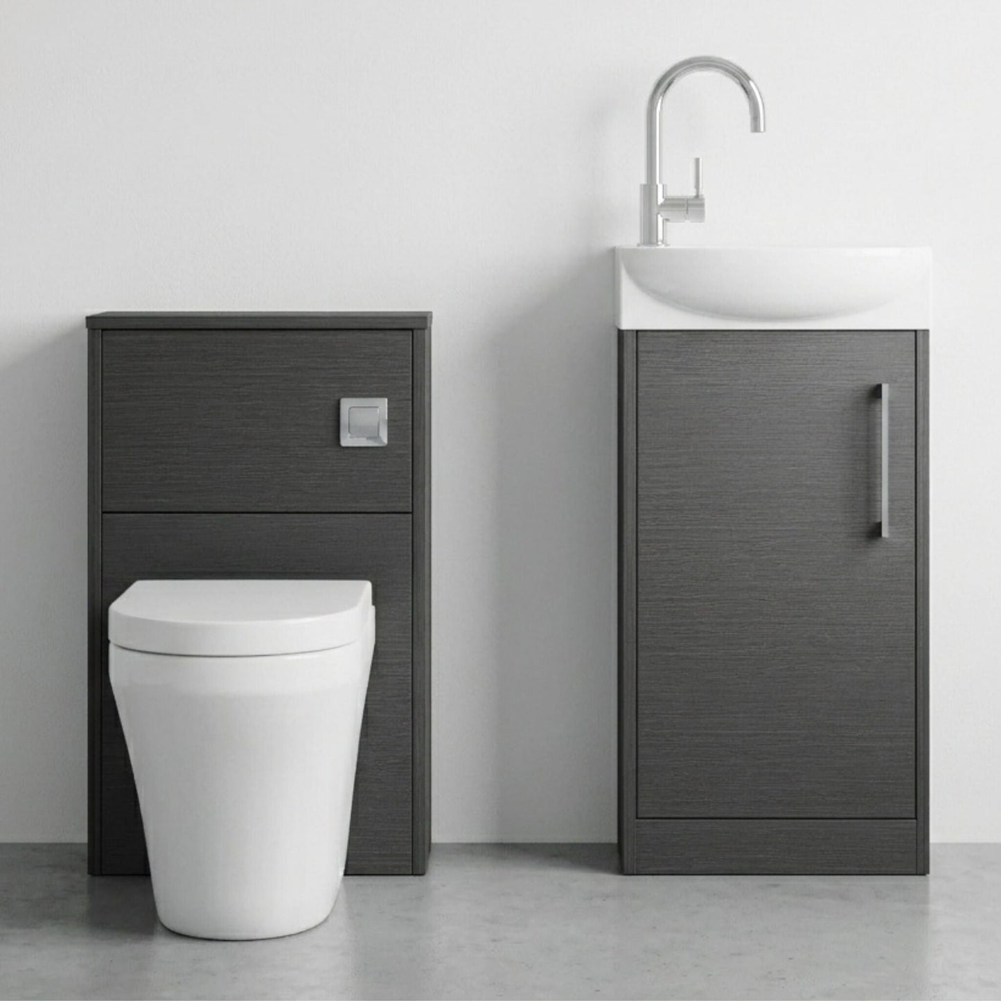 [BFZPW020] Winshill Floor Standing Cloakroom Bundle, Vanity, WC Unit, Toilet & Tap - Silo