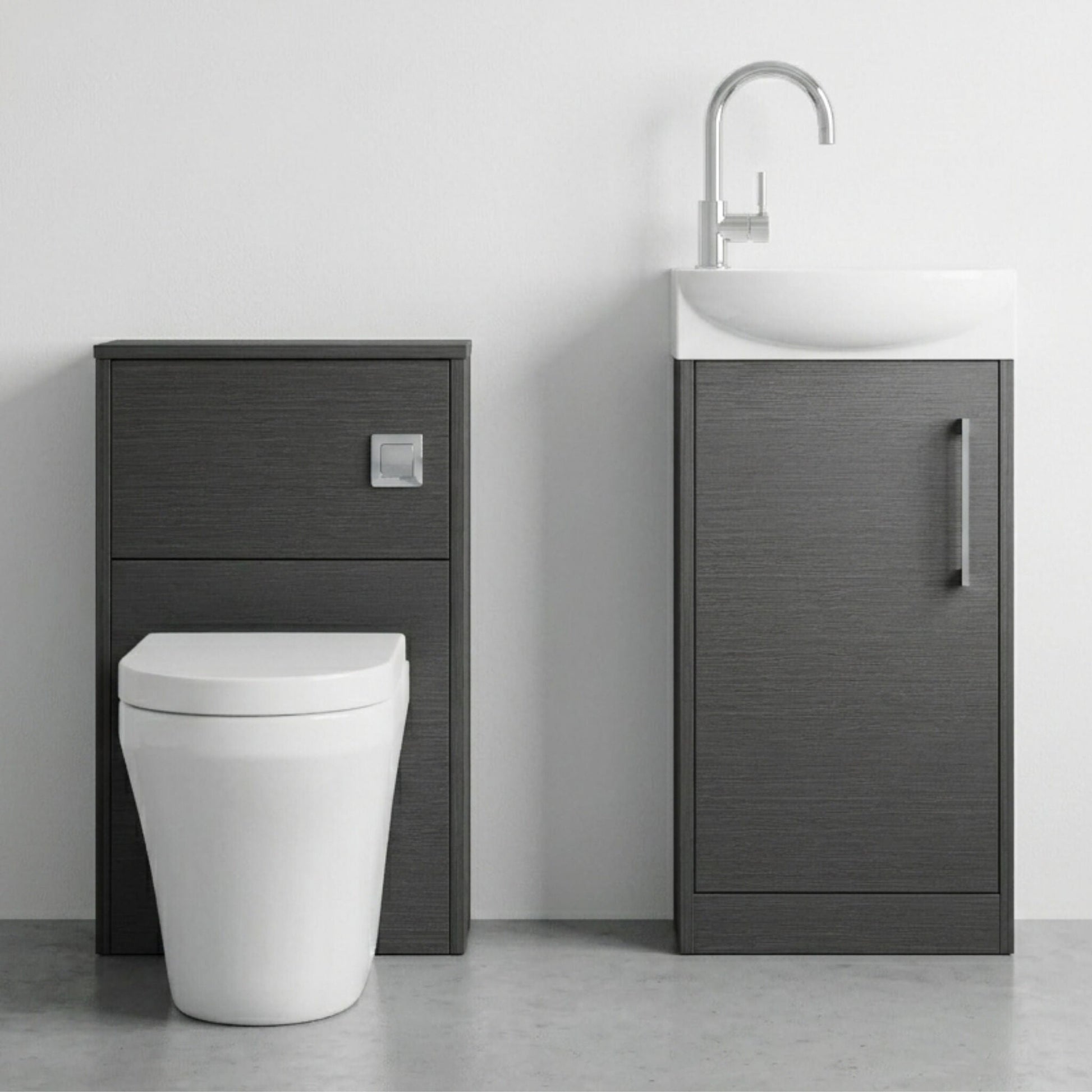 [BFZPW020] Winshill Floor Standing Cloakroom Bundle, Vanity, WC Unit, Toilet & Tap - Silo