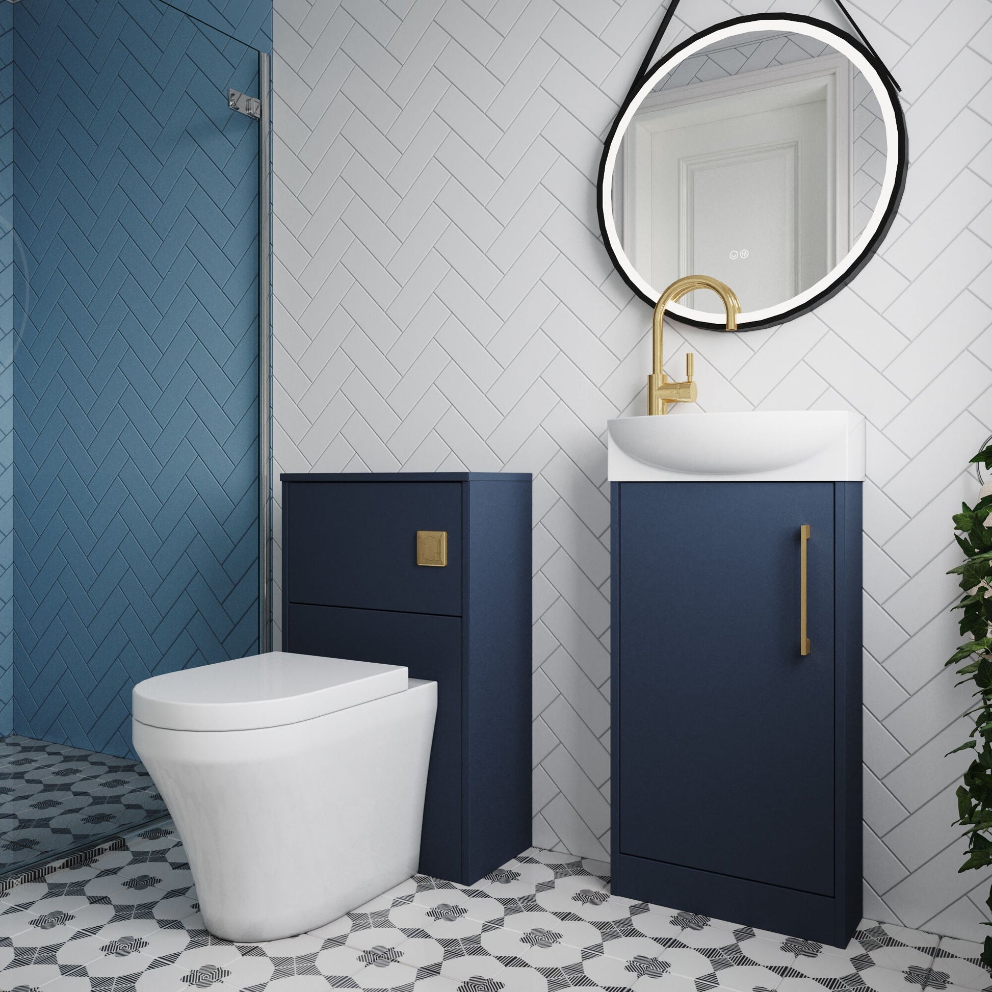 [BFZPW024] Winshill Floor Standing Cloakroom Bundle, Vanity, WC Unit, Toilet & Tap - Lifestyle 3