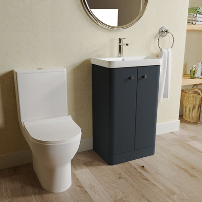[BFZRC014] Flashbrook Floor Standing Cloakroom Set, Vanity Basin Unit, Toilet & Mini Mono Basin Mixer Tap - Lifestyle 3