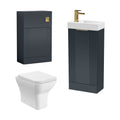 Dark Grey/Brushed Brass
