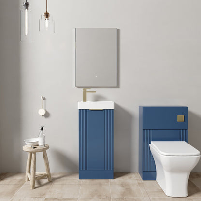 [BFZRE009] Belvide Floor Standing Cloakroom Suite, Vanity Basin Unit, WC Unit, Toilet & Tap - Lifestyle 1