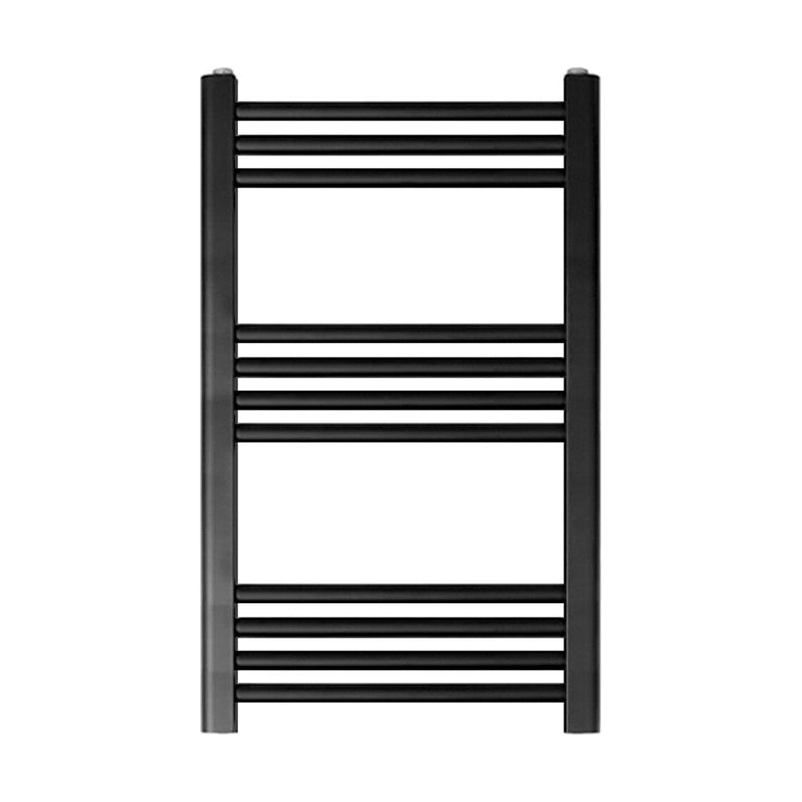 [BH407MB] Straight Heated Heated Towel Rail Radiator, 337W, 400 x 700mm, Matt Black - Cutout