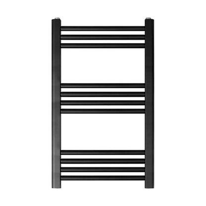 [BH407MB] Straight Heated Heated Towel Rail Radiator, 337W, 400 x 700mm, Matt Black - Cutout