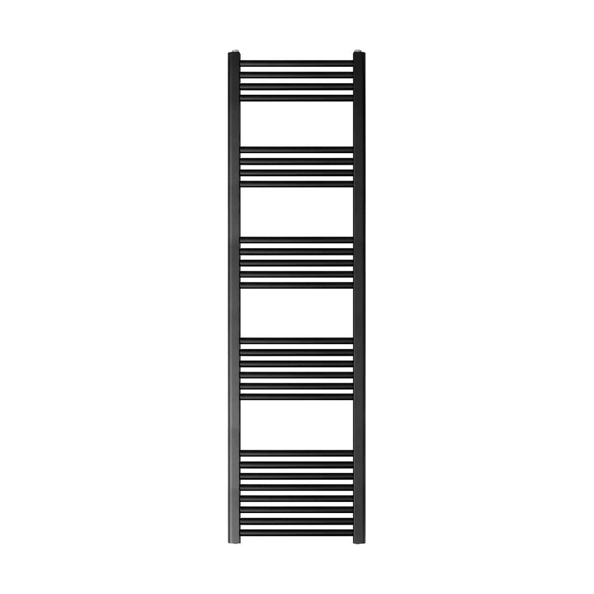 [BH418MB] Straight Heated Heated Towel Rail Radiator, 337W, 400 x 700mm, Matt Black - Cutout