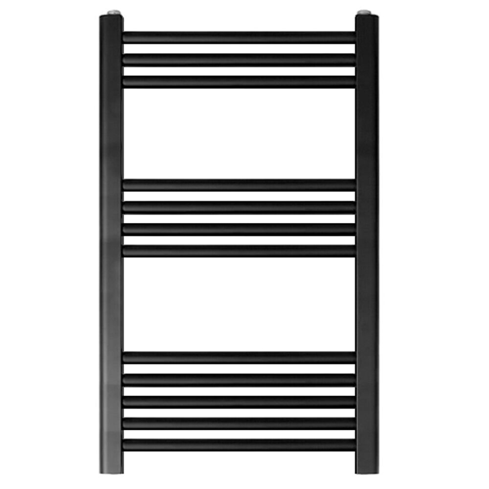 [BH508MB] Yarnfield Straight Heated Rail Dual Fuel Towel Warmer, 500mm - Choice of Size and Colour - Cutout