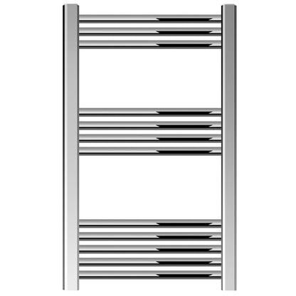 [BH508N] Yarnfield Straight Heated Rail Dual Fuel Towel Warmer, 500mm - Choice of Size and Colour - Cutout