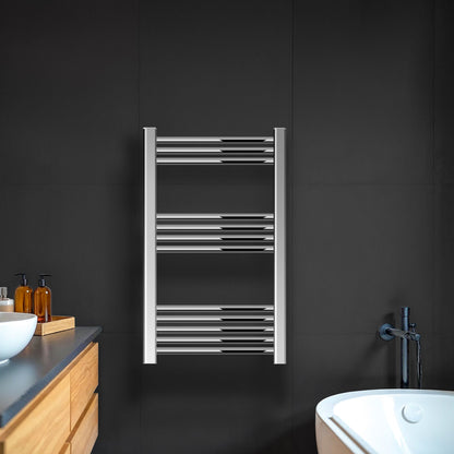 [BH508N] Yarnfield Straight Heated Rail Dual Fuel Towel Warmer, 500mm - Choice of Size and Colour - Lifestyle 1