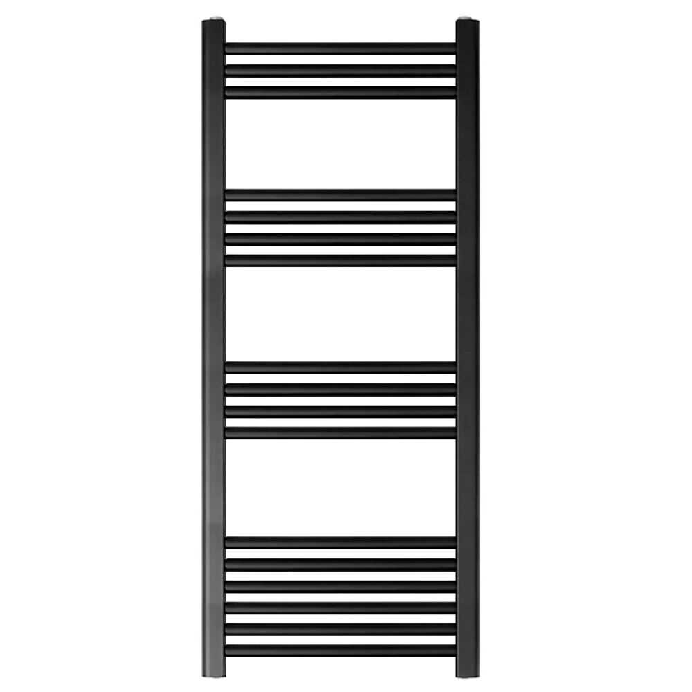 [BH511MB] Yarnfield Straight Heated Rail Dual Fuel Towel Warmer, 500mm - Choice of Size and Colour - Cutout