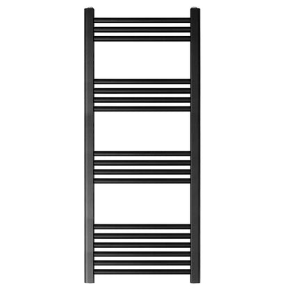 [BH511MB] Yarnfield Straight Heated Rail Dual Fuel Towel Warmer, 500mm - Choice of Size and Colour - Cutout