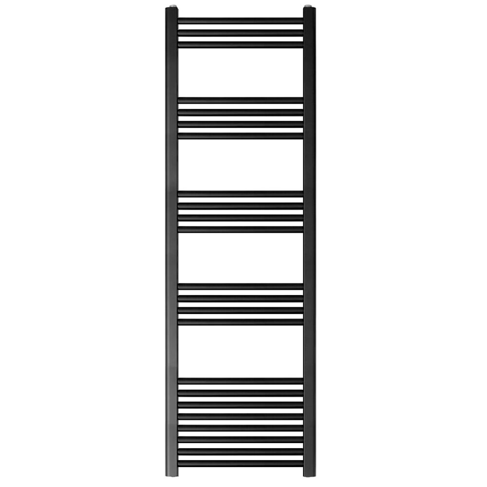 [BH515MB] Yarnfield Straight Heated Rail Dual Fuel Towel Warmer, 500mm - Choice of Size and Colour - Cutout