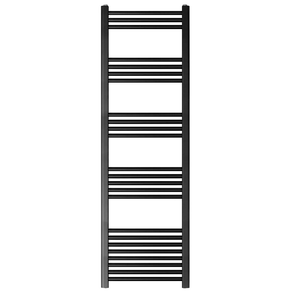 [BH516MB] Yarnfield Straight Heated Rail Dual Fuel Towel Warmer, 500mm - Choice of Size and Colour - Cutout