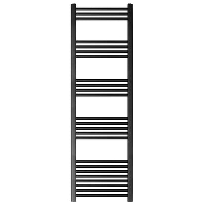 [BH516MB] Yarnfield Straight Heated Rail Dual Fuel Towel Warmer, 500mm - Choice of Size and Colour - Cutout