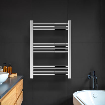 [BH607N] Yarnfield Straight Heated Heated Towel Rail Radiator, 600mm - Choice of Size and Colour - Lifestyle 1