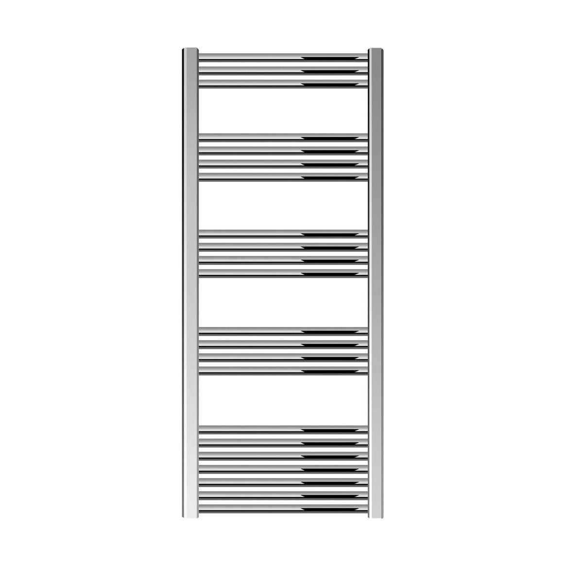 [BH614N] Yarnfield Straight Heated Heated Towel Rail Radiator, 600mm - Choice of Size and Colour - Cutout