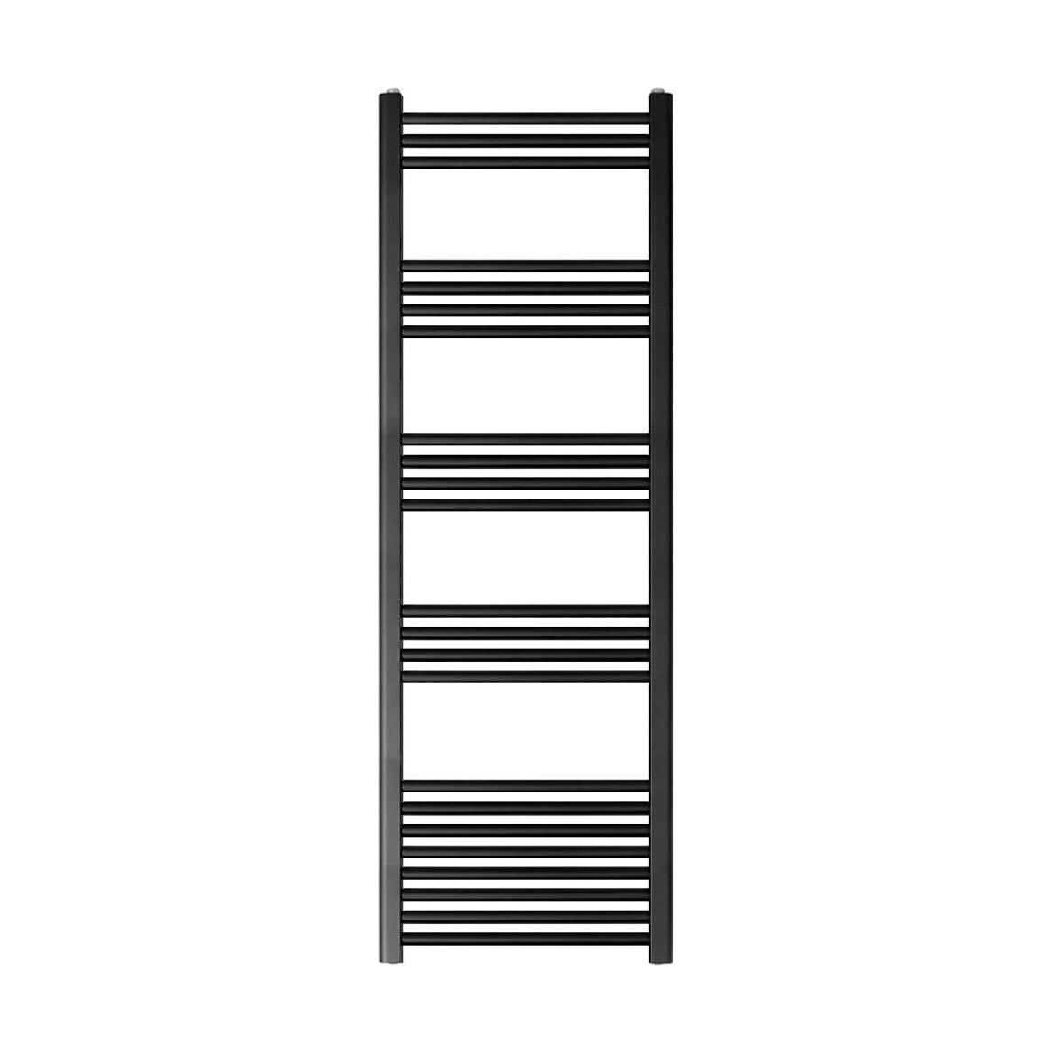[BH615MB] Yarnfield Straight Heated Heated Towel Rail Radiator, 600mm - Choice of Size and Colour - Cutout