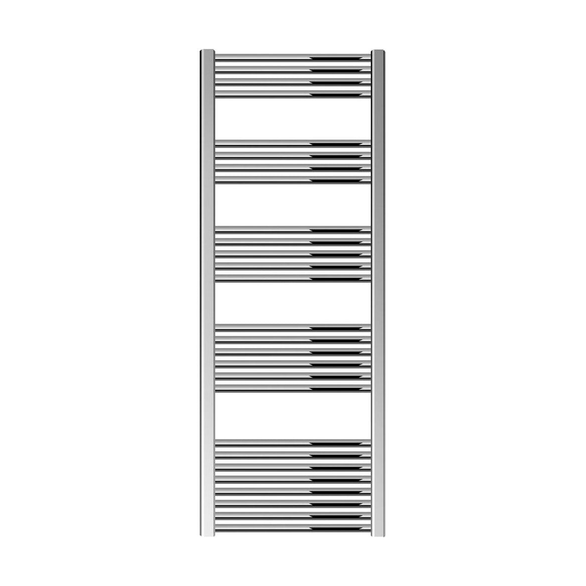 [BH618N] Yarnfield Straight Heated Heated Towel Rail Radiator, 600mm - Choice of Size and Colour - Cutout