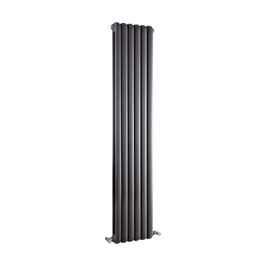 [BHAS005] Balterley Aspire Vertical Double Panel Radiator, 1800mm x 383mm - Anthracite - Cutout