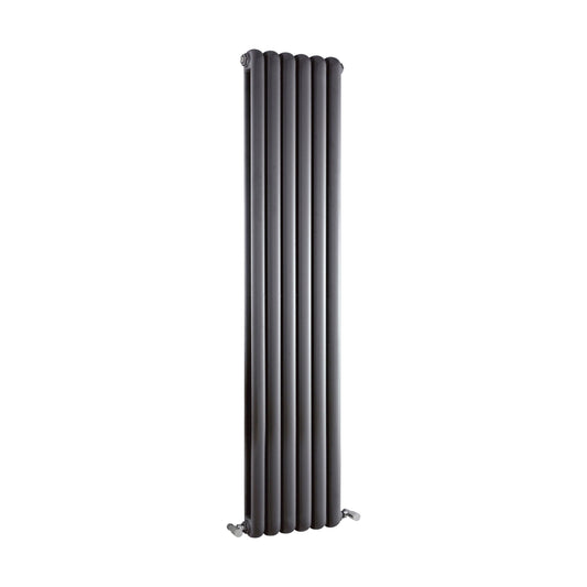 [BHAS006] Balterley Aspire Vertical Double Panel Radiator, 1500mm x 383mm - Anthracite - Cutout