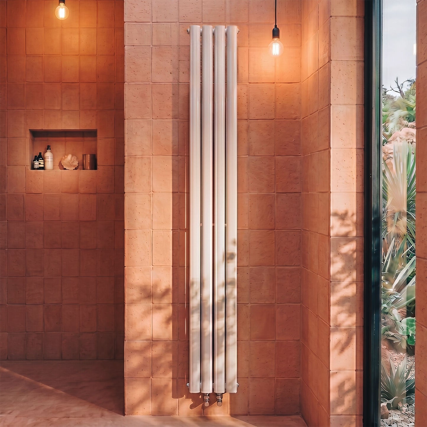 [BHEB007] Pattingham Compact Vertical Double Panel Radiator 1800mm x 236mm, Choice of Colour - Silo