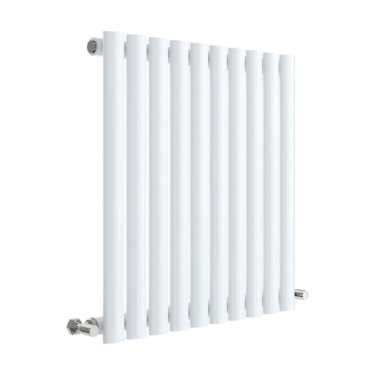 [BHEB338] Balterley Embrace Horizontal Single Panel Radiator, 600mm x 586mm - Gloss White - Cutout