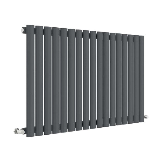 [BHEBA39] Balterley Embrace Horizontal Single Panel Radiator, 600mm x 992mm - Anthracite - Cutout