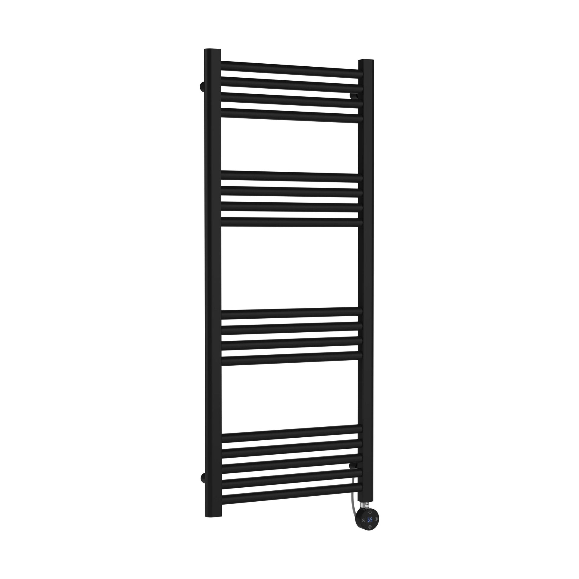 [BHER460] Croxall Electric Round Tube Heated Towel Rail with 17 Bars, 1200 x 500mm - Choice of Colour - Cutout