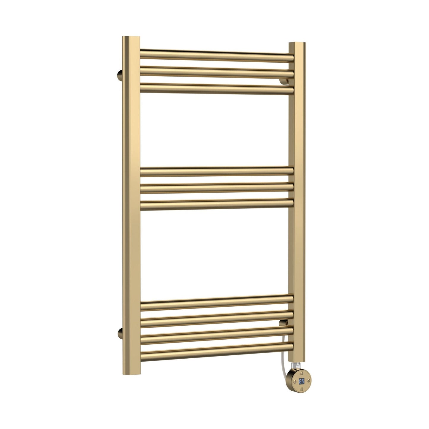 [BHER859] Croxall Electric Round Tube Heated Towel Rail with 10 Bars, 800 x 500mm - Choice of Colour - Cutout