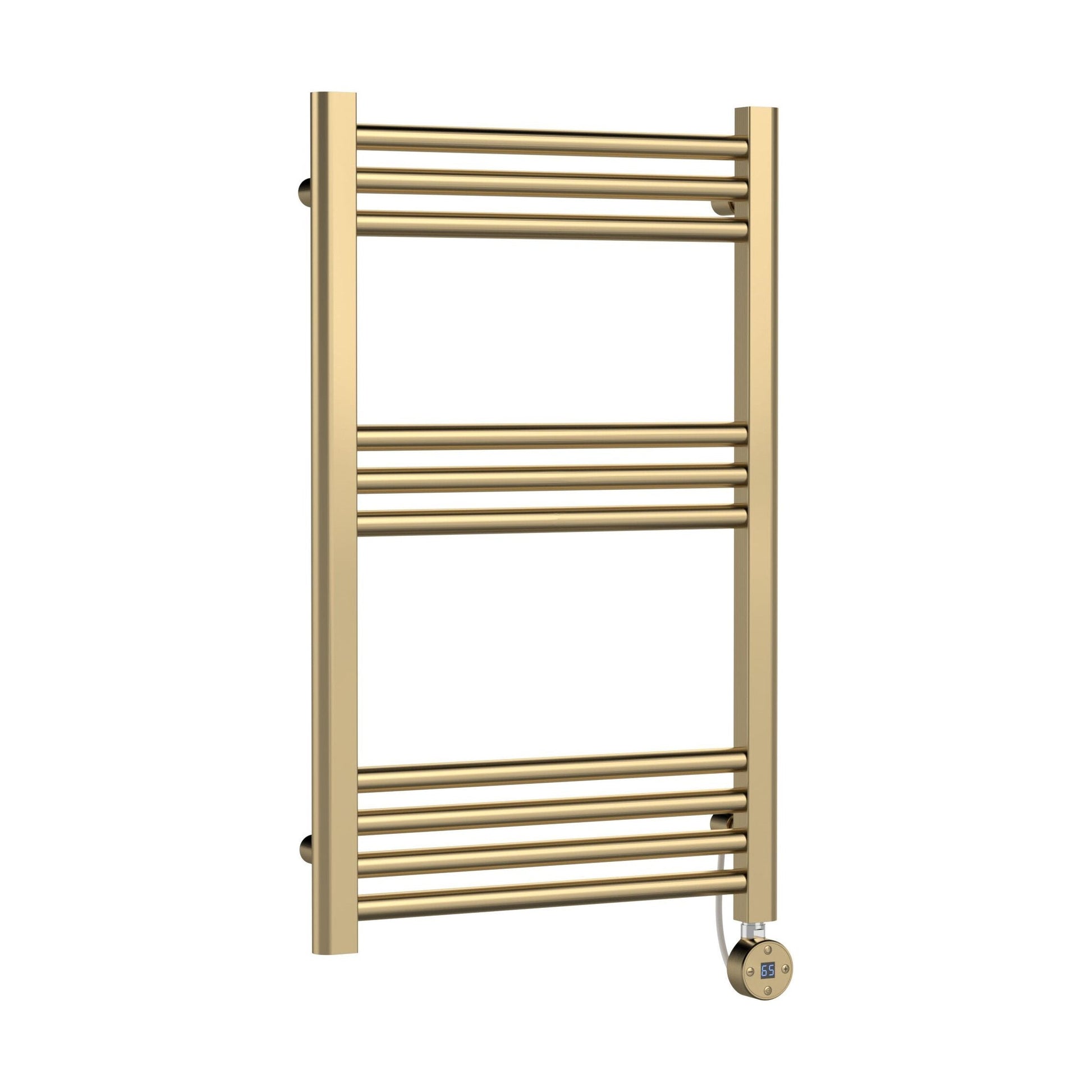 [BHER859] Croxall Electric Round Tube Heated Towel Rail with 10 Bars, 800 x 500mm - Choice of Colour - Cutout