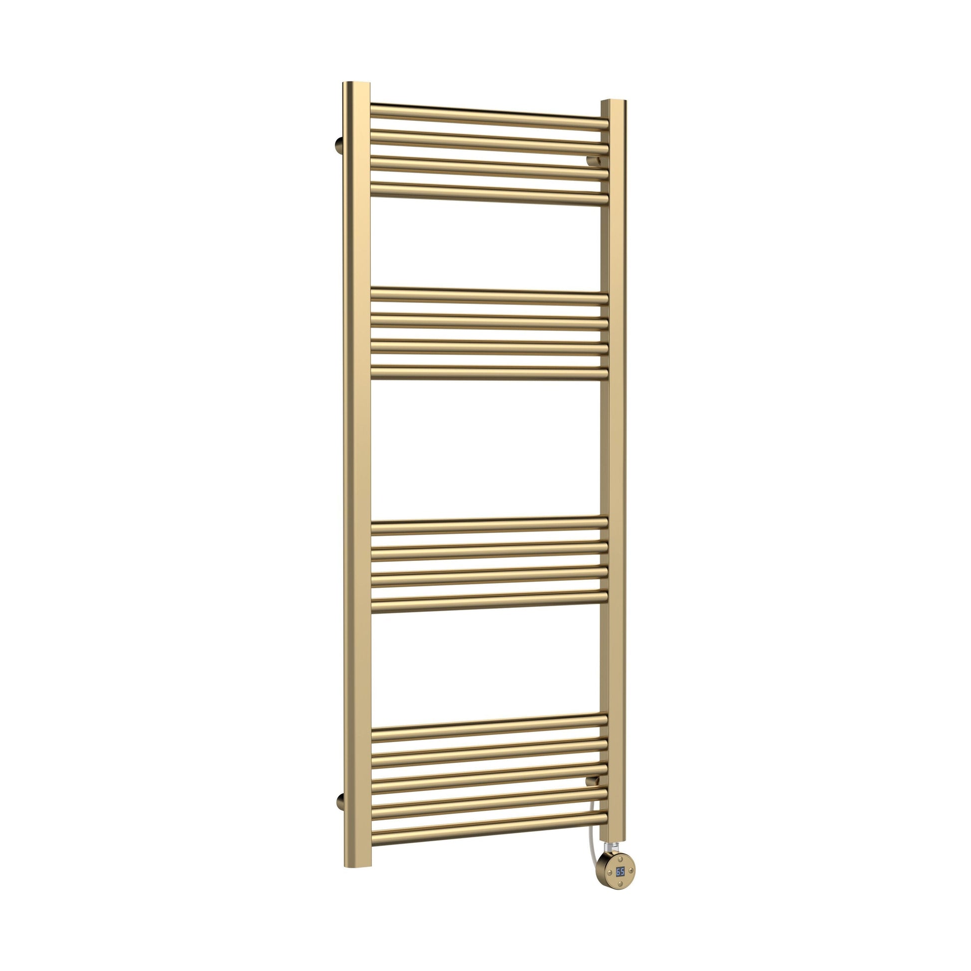 [BHER860] Croxall Electric Round Tube Heated Towel Rail with 17 Bars, 1200 x 500mm - Choice of Colour - Cutout