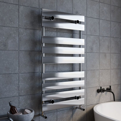 [BHFP382] Balterley Contemporary Heated Towel Rail with 9 Flat Panels, 950mm x 500mm - Chrome - Lifestyle 3