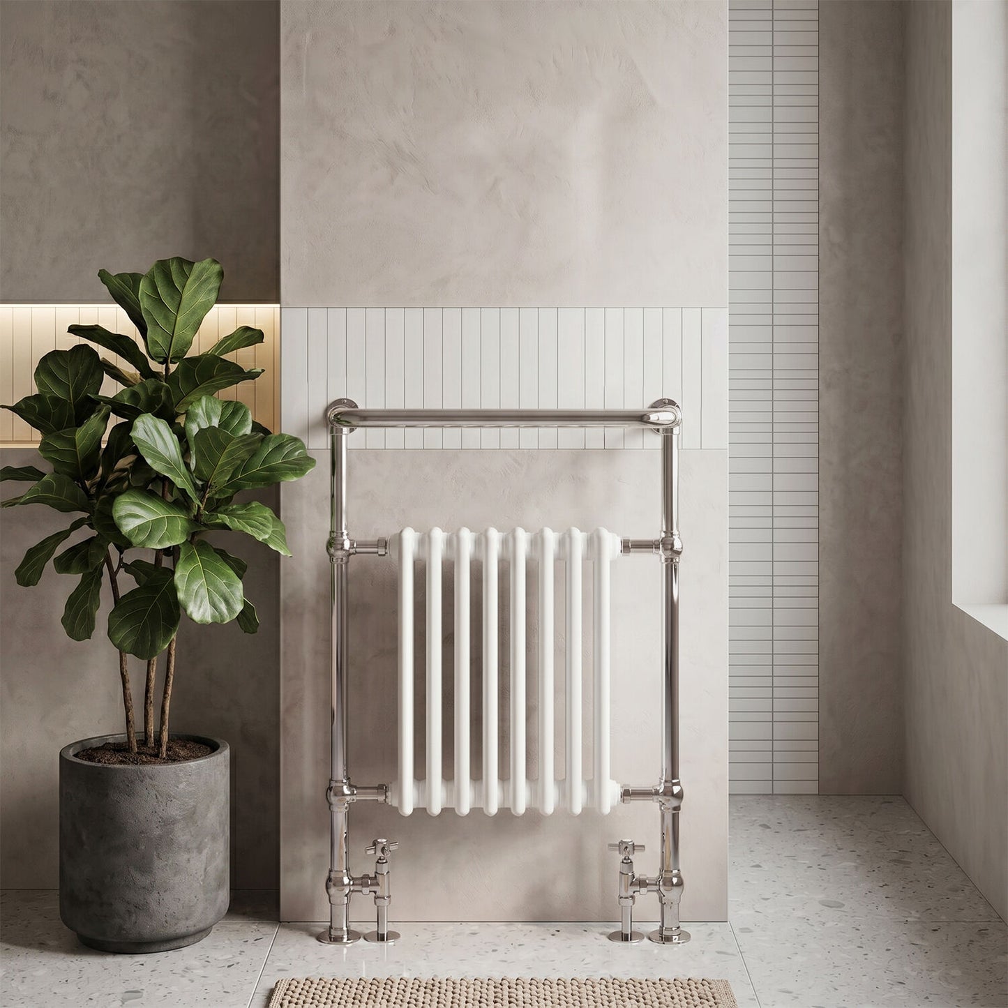 [BHHA022] Harrington Heated Towel Rail 965x673mm - Silo