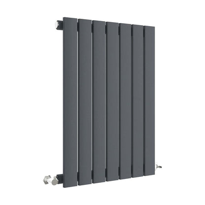[BHLUA54] Balterley Lucia Square Horizontal Single Panel Radiator, 600mm x 412mm - Anthracite - Cutout
