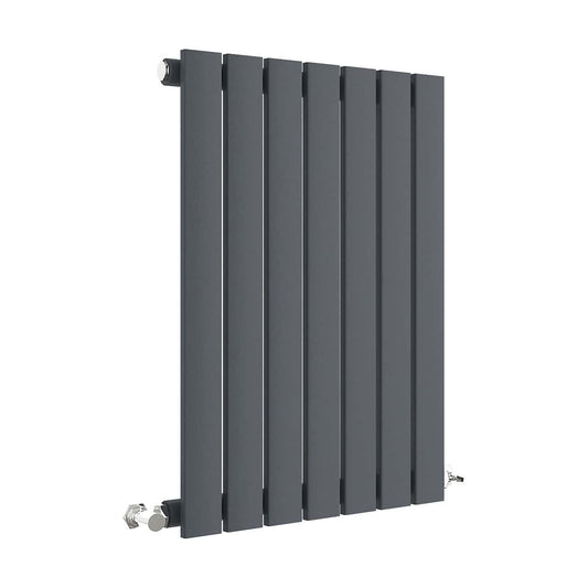 [BHLUA54] Balterley Lucia Square Horizontal Single Panel Radiator, 600mm x 412mm - Anthracite - Cutout