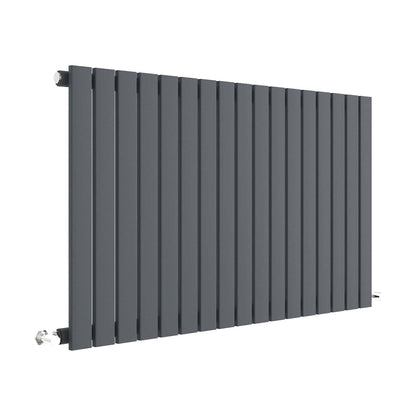 [BHLUA56] Balterley Lucia Square Horizontal Single Panel Radiator, 600mm x 992mm - Anthracite - Cutout