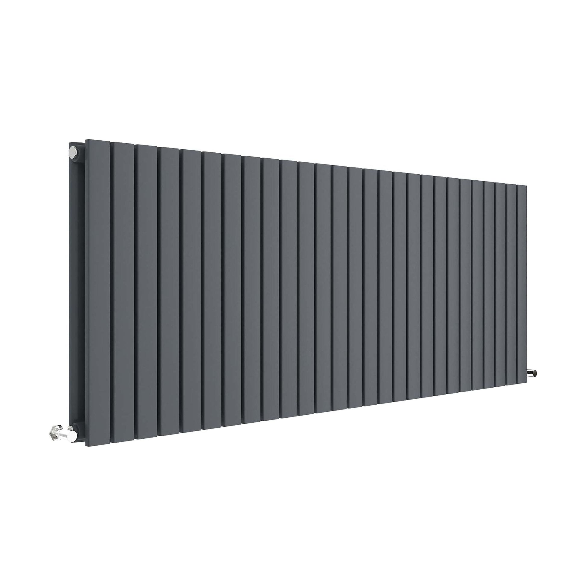 [BHLUA60D] Edingale Contemporary Square Horizontal Double Panel Radiator - Choice of Size and Colour - Cutout