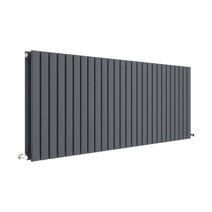 [BHLUA60D] Edingale Contemporary Square Horizontal Double Panel Radiator - Choice of Size and Colour - Cutout