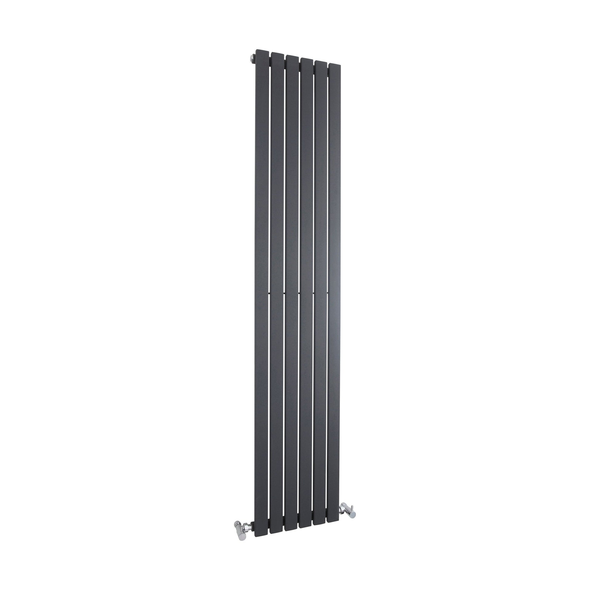 [BHLUA72] Edingale Vertical Single Panel Radiator, Square Design - Choice of Size and Colour - Cutout