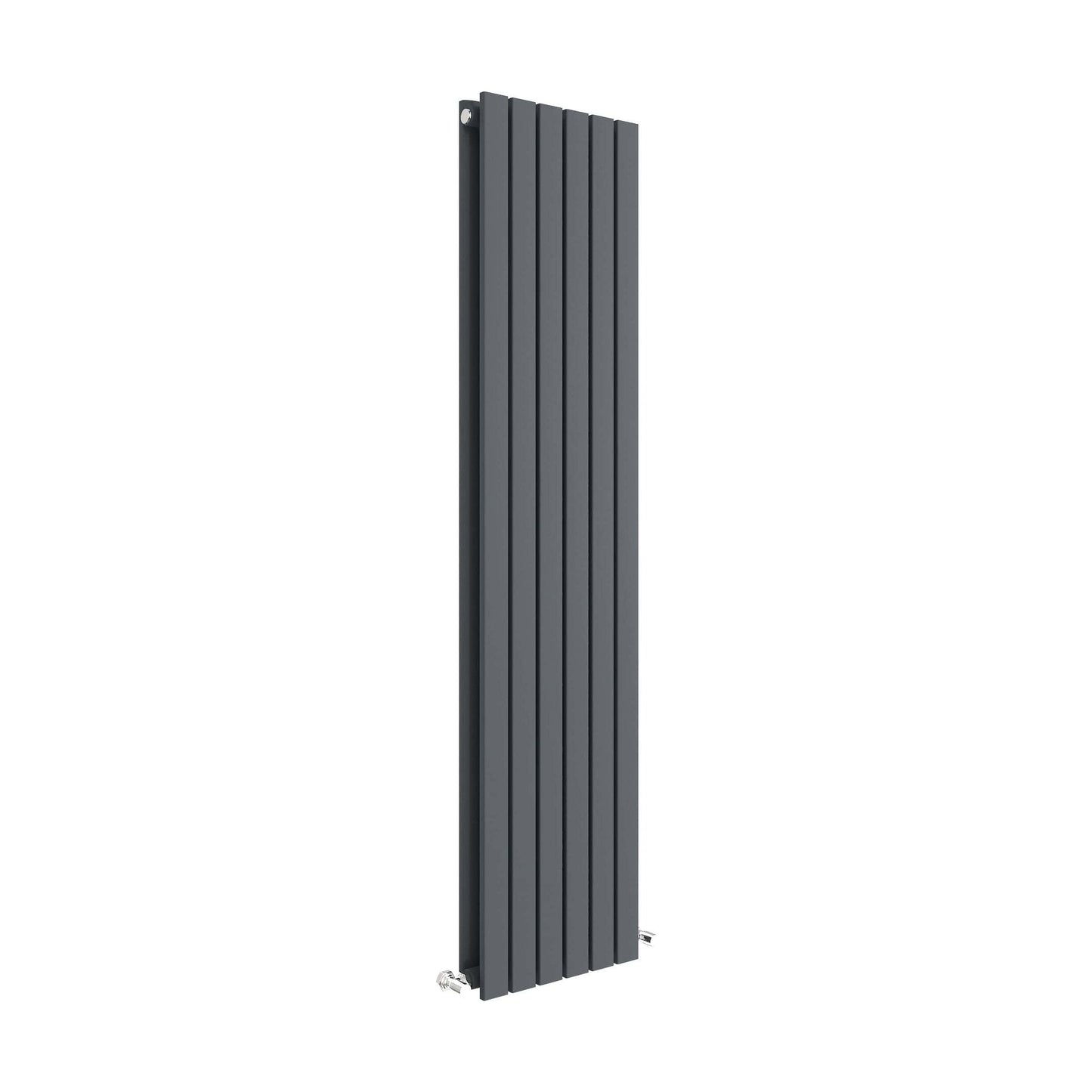 [BHLUA73] Edingale Modern Square Vertical Double Panel Radiator - Choice of Size and Colour - Cutout