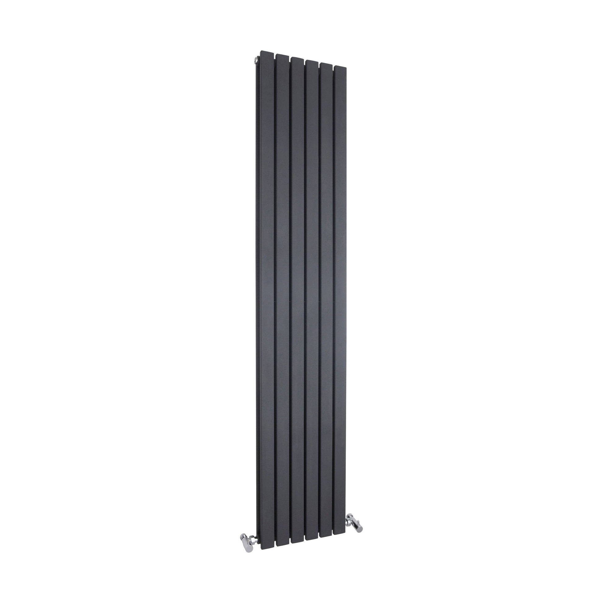 [BHLUA74] Edingale Modern Square Vertical Double Panel Radiator - Choice of Size and Colour - Cutout