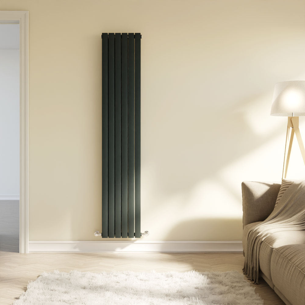 [BHLUA74] Edingale Modern Square Vertical Double Panel Radiator - Choice of Size and Colour - Lifestyle 1