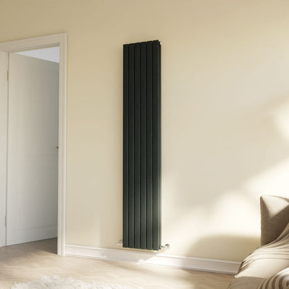 [BHLUA74] Edingale Modern Square Vertical Double Panel Radiator - Choice of Size and Colour - Lifestyle 2