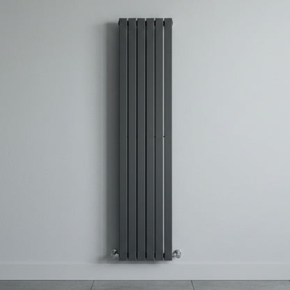 [BHLUA74] Edingale Modern Square Vertical Double Panel Radiator - Choice of Size and Colour - Silo